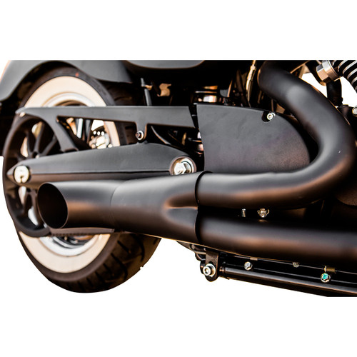 Trask #TM-3034BK - Hot Rod 2:1 Exhaust - Black - Victory