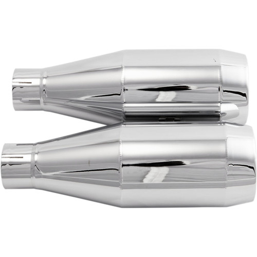Trask #TM-3042CH - Slip-On Mufflers - Chrome - Scout