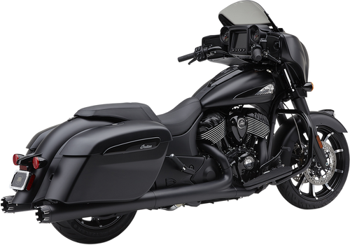 Cobra #5206B - Dual Cut Slip-On Mufflers - Black