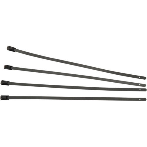 Cycle Performance Prod. #CPP/9072 - Exhaust Wrap Clamps - Black - 4 Pack