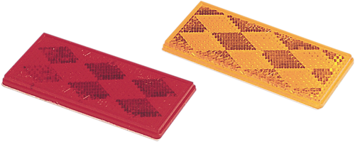 Rectangular Reflectors - Red