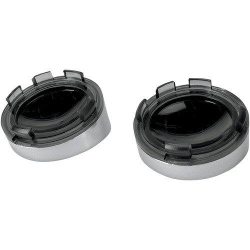 Drag Specialties - Visor-Style Bezel/Lenses - Smoke/Mirror