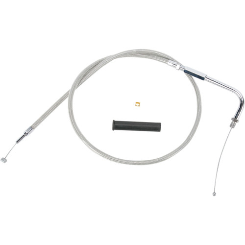 Drag Specialties - Stainless Braided Throttle Cable - 36-1/2"