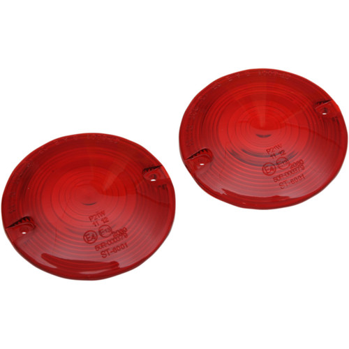 Drag Specialties - Turn Signal Lens - Red - FL