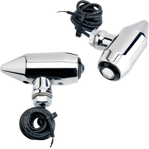 Joker Machine #05-56-RC - Vega Center Mount LED Lights - Chrome/Red