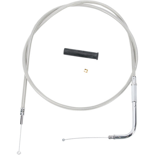 Drag Specialties - Stainless Braided Throttle Cable - 42-1/2"