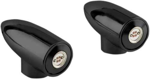 Bagger Nation #LB-F-AMB-B - LightningBullet - Marker LIghts - Amber - Black