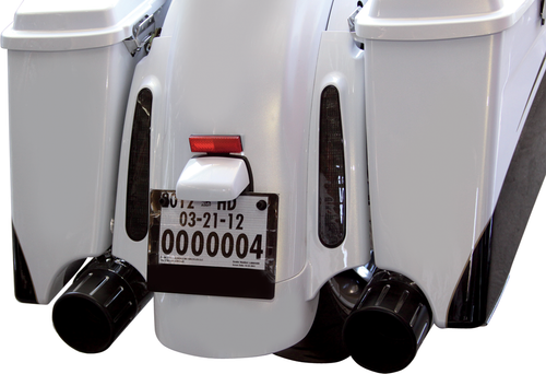 Bagger Nation #PYO:USLP3-B - License Plate Frame - CVO - Black