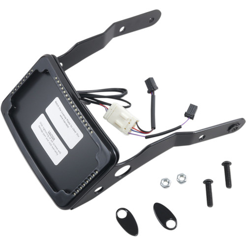 Cycle Visions #CV-4652B - LP Plate Frame & Mount with Signals - XL - Black