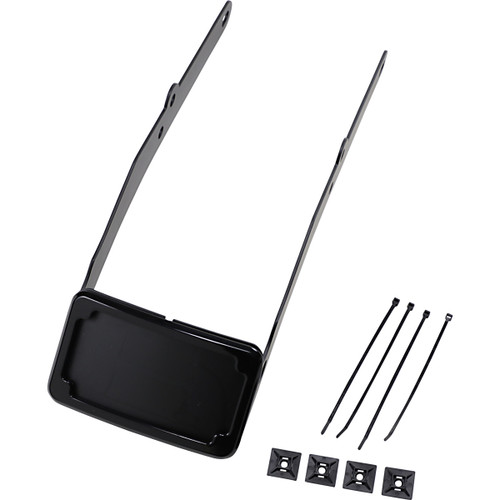 Cycle Visions #CV4665B - LP Plate Frame & Mount with Tag Light - FLSL - Black