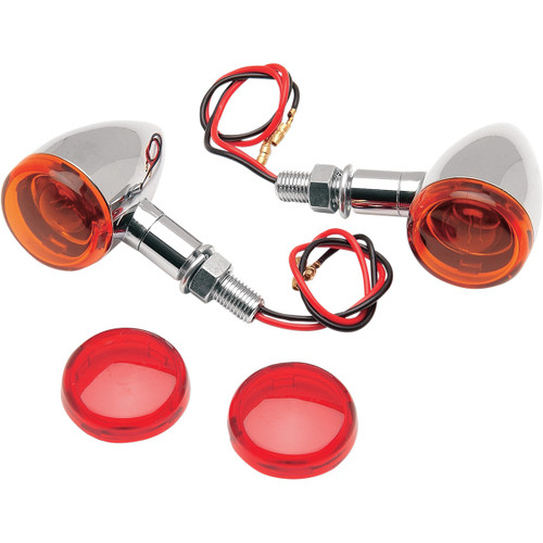 Drag Specialties - Mini-Duece Marker Light Kit - Amber/Red