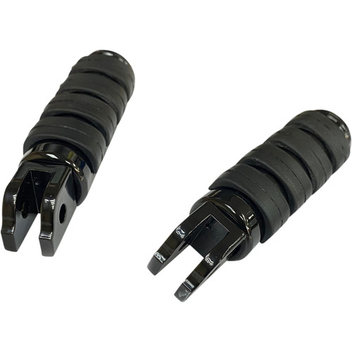 Drag Specialties - FML Soft-Ride Foot Pegs - Driver - Black - Softail