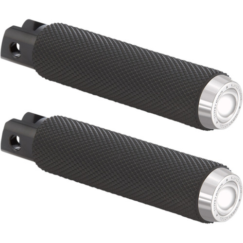 Rough Crafts #RC-400-005 - Driver Pegs - Chrome - Knurled