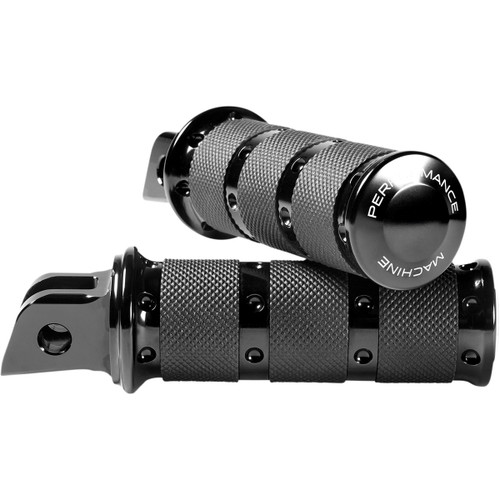 Performance Machine (PM) #0035-1247M-B - Foot Pegs - Black - XLS - M8