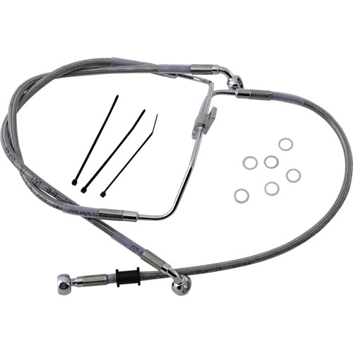 Drag Specialties - Brake Line - Front (Lower/Upper) - Stainless Steel