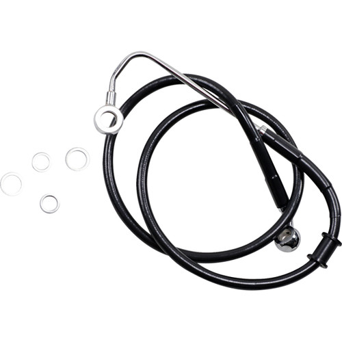 Drag Specialties - Brake Line - +4" - Black - '15-'17 Softail