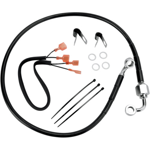 Drag Specialties - Brake Line - Rear - Black
