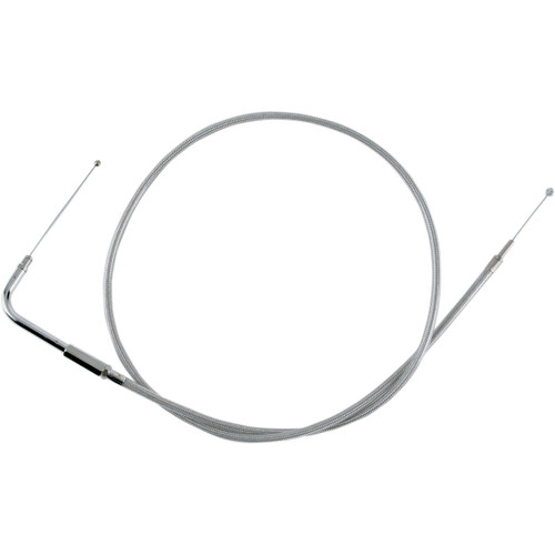 Drag Specialties - Stainless Braided Throttle Cable - 42-1/2"