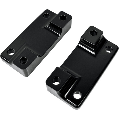 Drag Specialties - Fender-To-Fork Adapters - Gloss Black