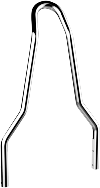 Round Tapered Sissy Bar - Chrome - 10"