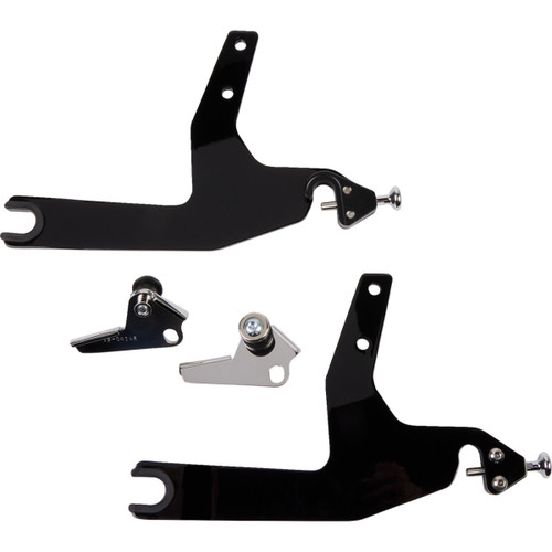 Cobra #602-2001B - Backrest Kit - 14" - Black - Softail