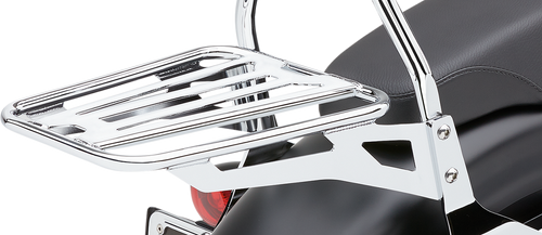 Sissy Bar Luggage Rack - Chrome - Tubular