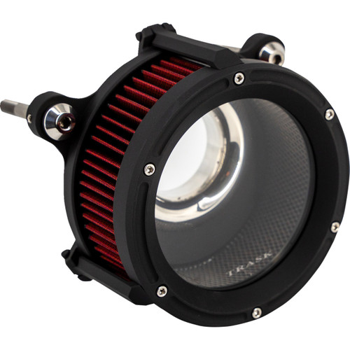 Trask #TM-1023BK - Assault Charge High-Flow Air Cleaner - Flat Black