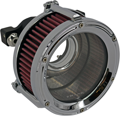 Trask #TM-1022CH - Assault Charge High-Flow Air Cleaner - Chrome