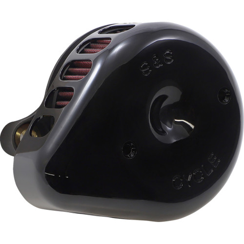 S&S Cycle #170-0436C - Mini Teardrop Stealth Air Cleaner Kit - Gloss Black
