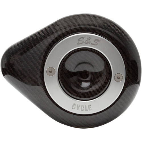 S&S Cycle #170-0501 - Air Cleaner Cover - Mini Teardrop - Carbon Fiber