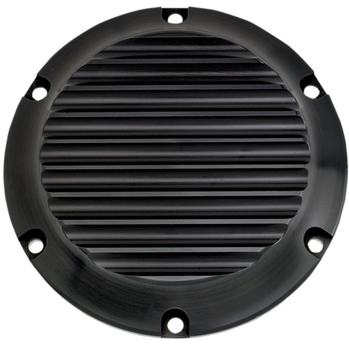 Joker Machine #10-690-1 - Derby Cover - Finned - Black/Anodized - 6 Hole
