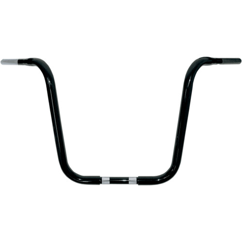 Drag Specialties - 1-1/4" Buffalo Touring Handlebar - 14" - TBW - Black