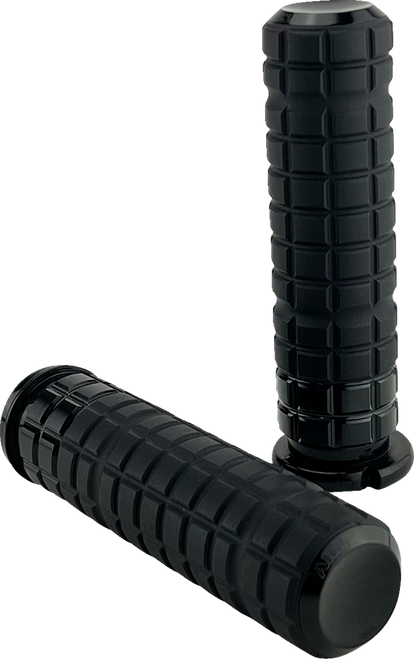 Arlen Ness #500-002 SpeedLiner Grips - TBW - Black