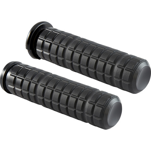 Arlen Ness #500-002 - SpeedLiner Grips - TBW - Black