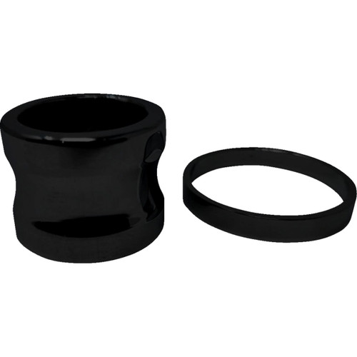 Covingtons #C0008-B - Axle Spacers - Smooth - Black - with ABS - Pair
