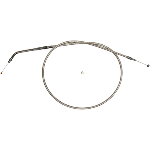 Magnum Shielding #5330 - Polished Stainless Steel Braided Throttle Cable - 39-1/2"