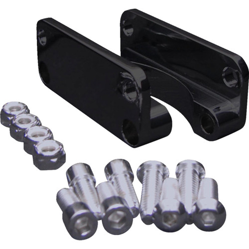 Covingtons #C1310-B - Front Fender Relocator - Black - Touring '03-'13