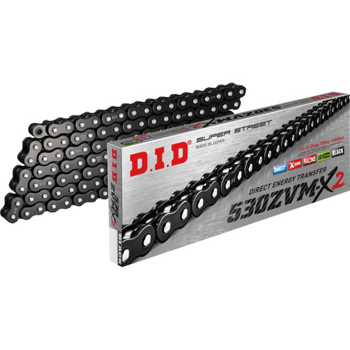 DID #530ZVMX2B120 - 530 ZVM-X2 - Drive Chain - 120 Links - Black