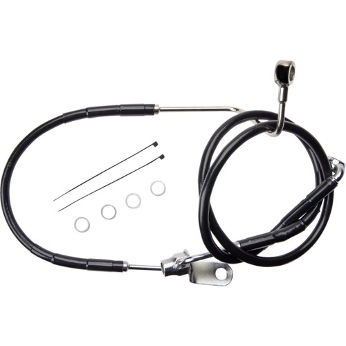 Drag Specialties - Brake Line - Rear - Non-ABS - Black
