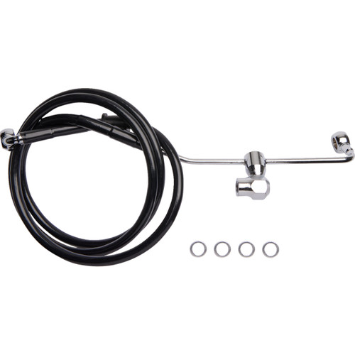 Drag Specialties - Brake Line - Rear - Non-ABS - Black