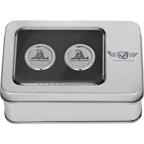 Figurati Designs #FD40-DC-2530-SS - Docking Covers - Don't Tread On Me - Short - Silver