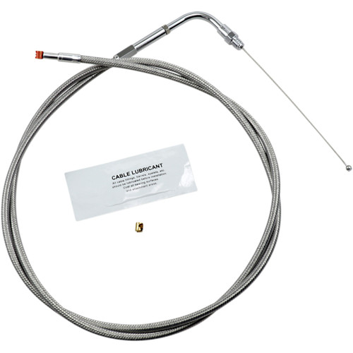 Barnett #10230300088 - Stainless Steel Throttle Cable - +8" - '90-'95 Touring