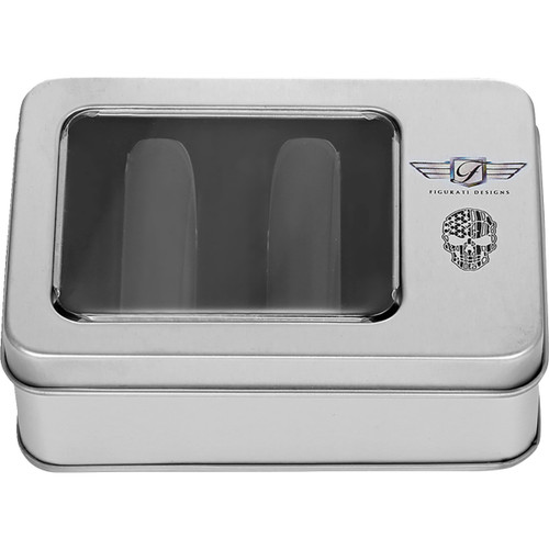 Figurati Designs #FD27-DC-2545-BK - Docking Covers - American Flag Skull - Contrast Cut - Black