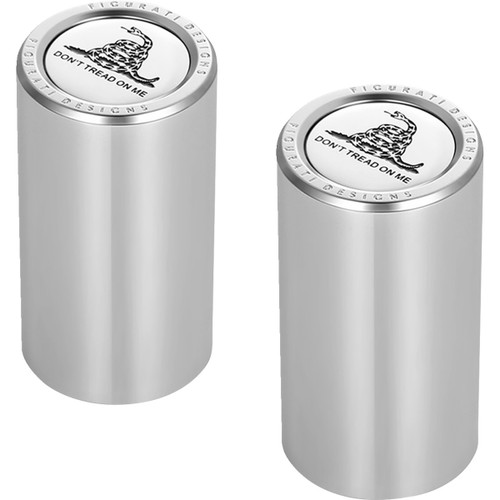 Figurati Designs #FD40-DC-2545-SS - Docking Covers - Don't Tread On Me - Long - Silver