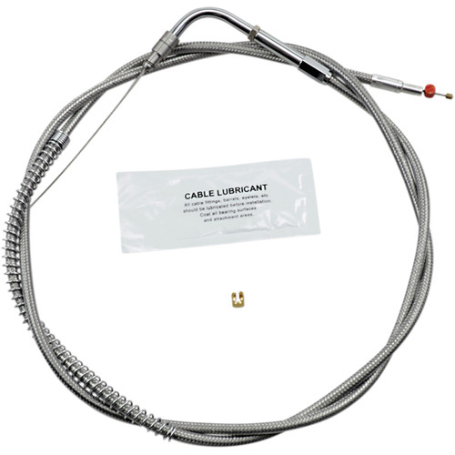 Barnett #10230300208 - Stainless Steel Throttle Cable - +8" - '96-'01 Touring