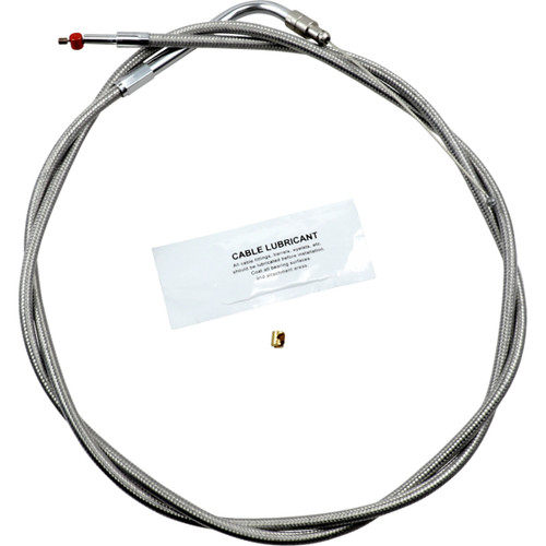 Barnett #102303000910 - Stainless Steel Throttle Cable - +10" - '96-'07 Touring