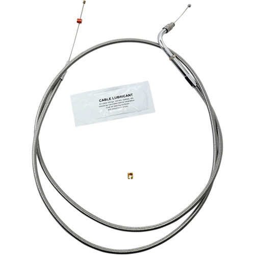 Barnett #102303001610 - Stainless Steel Throttle Cable - +10" - '02-'07 FLH