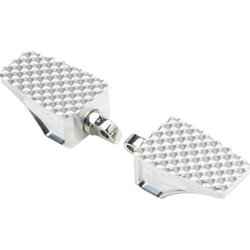 LA Choppers #LA-P100-01 - County Line Billet Foot Pegs - Front - Raw