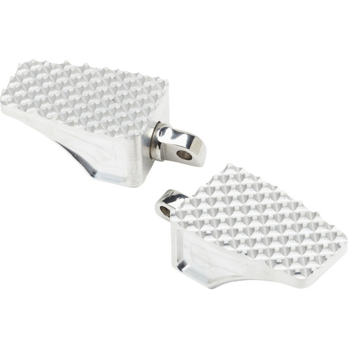 LA Choppers #LA-P100-01 - County Line Billet Foot Pegs - Front - Raw