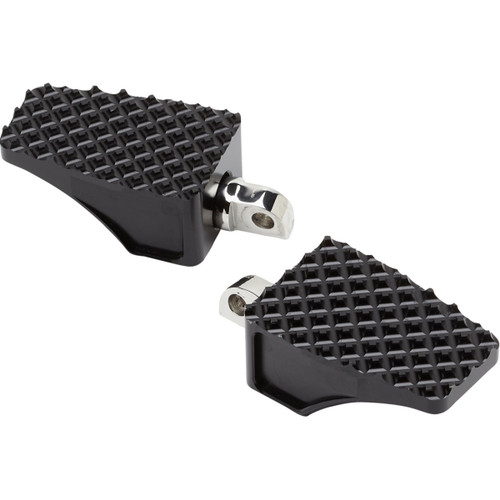 LA Choppers #LA-P100-01B - County Line Billet Foot Pegs - Front - Black